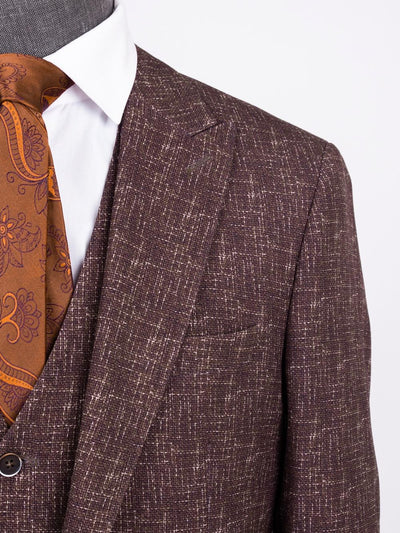 Dominic Brown Set Blazer Linen Suit