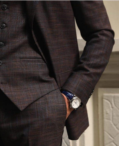 Finnegan Brown Set Blazer Linen Suit