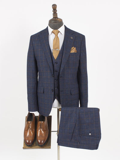 Gerald Blue Set Blazer Linen Suit
