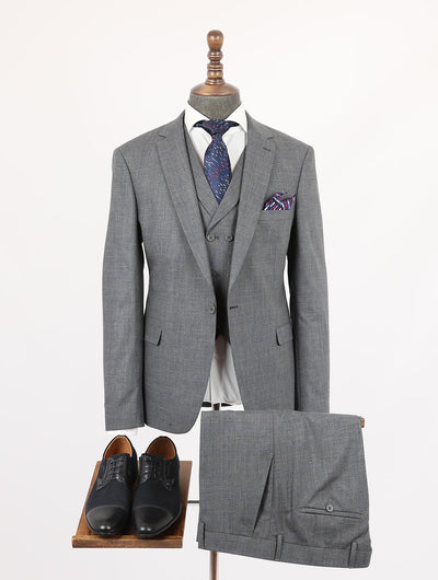 Kolton Grey Set Blazer Linen Suit