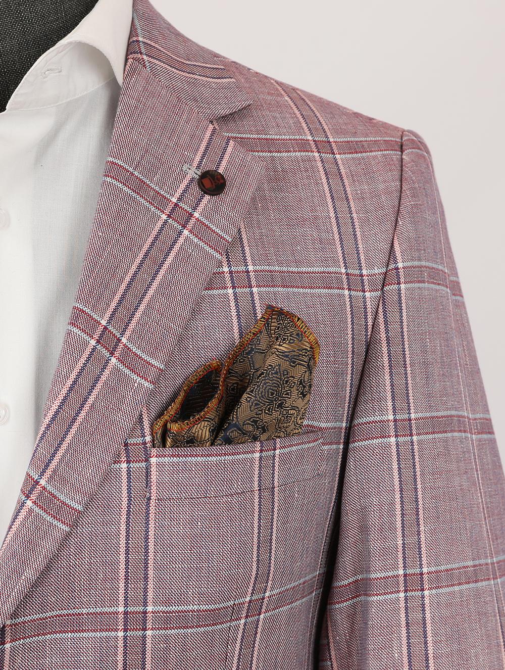 Lorenzo Pink Set Blazer Linen Suit