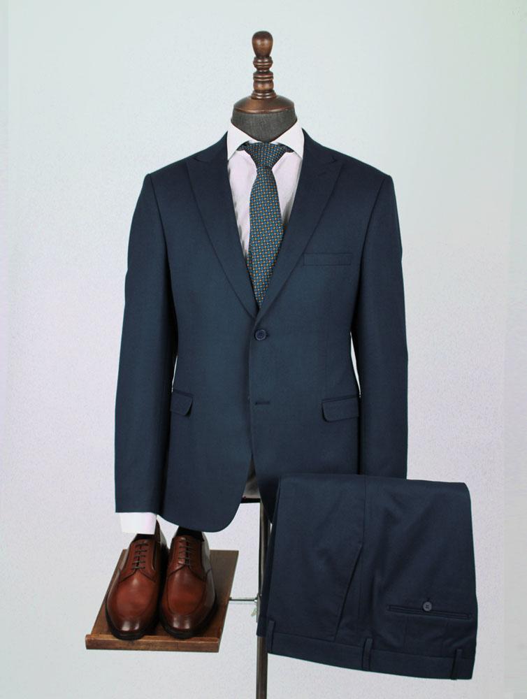 Beckham Blue Set Blazer Linen Suit