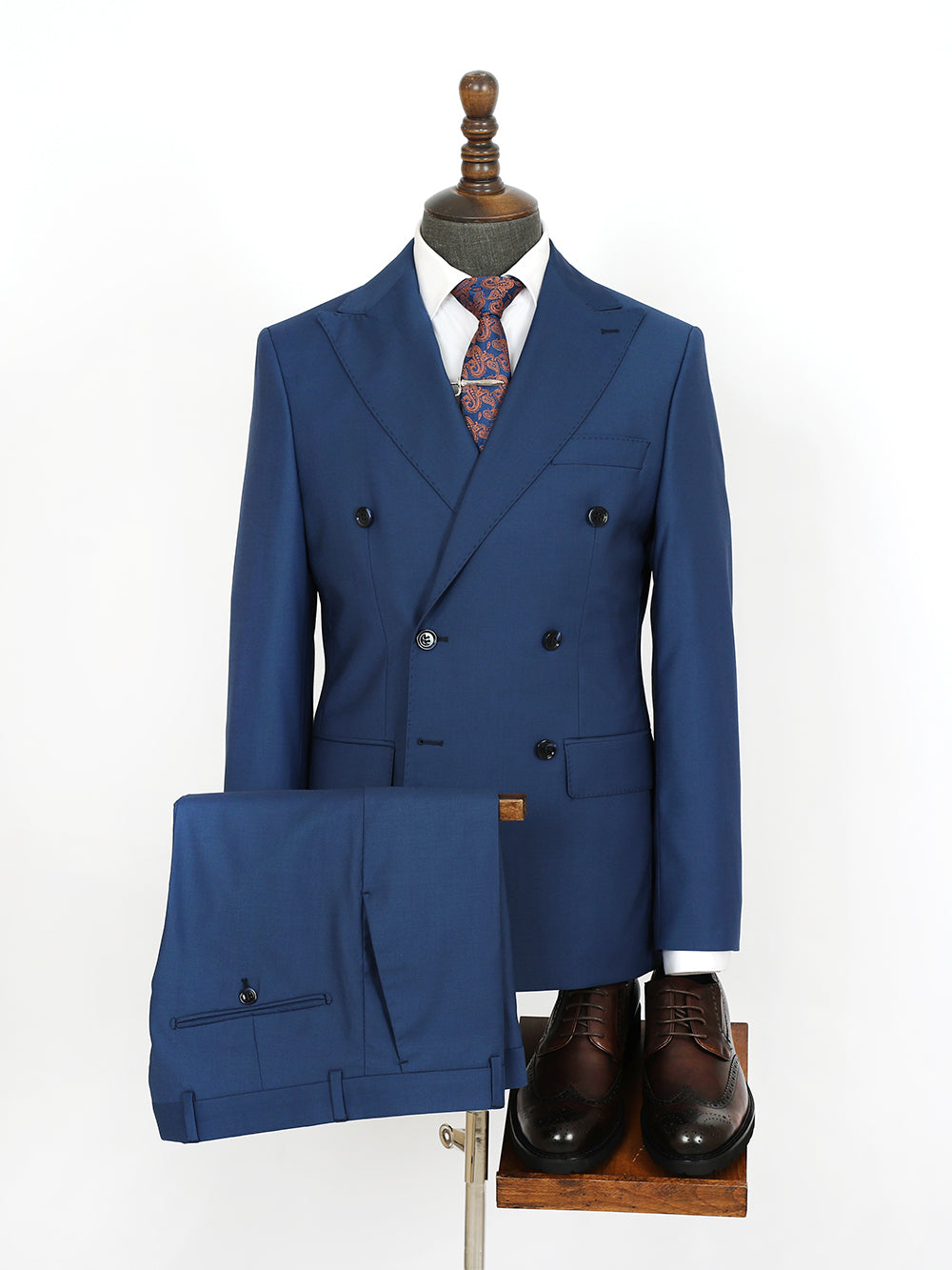 Ayaan Blue Set Blazer Linen Suit