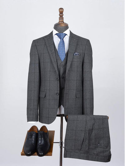 Brecken Black Set Blazer Linen Suit