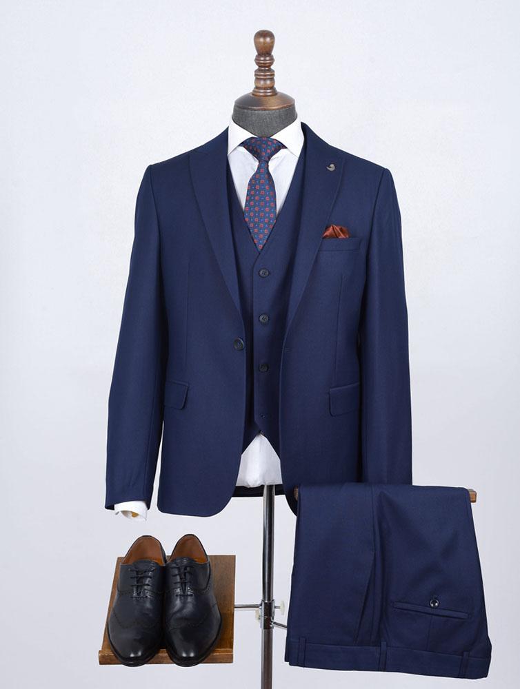 Briar Blue Set Blazer Linen Suit
