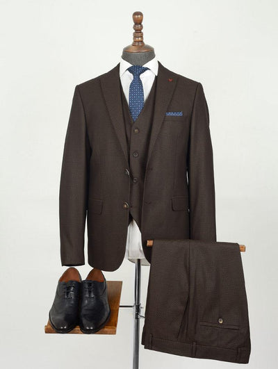 Camden Brown Set Blazer Linen Suit