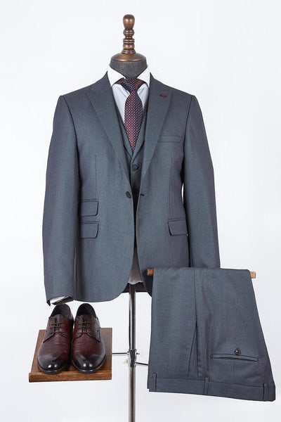 Corbin Grey Set Blazer Linen Suit