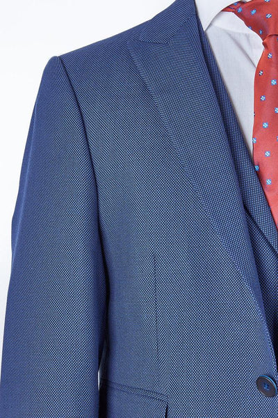 Cruz Blue Set Blazer Linen Suit