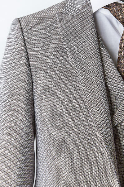 Gregory Cream Set Blazer Linen Suit
