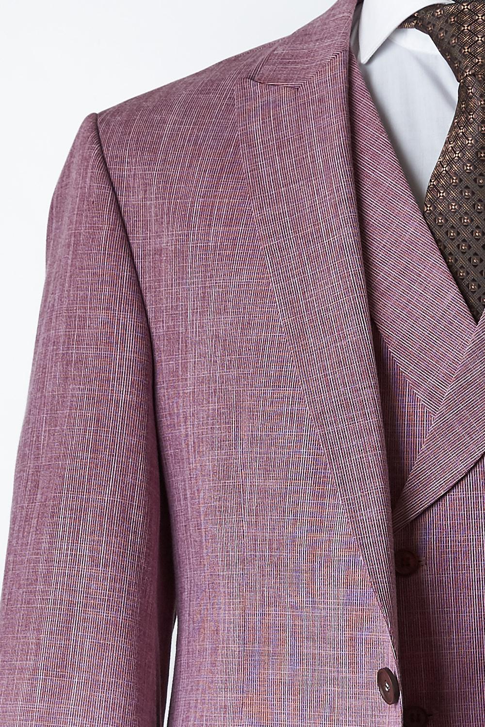 Jaxon Pink Set Blazer Linen Suit