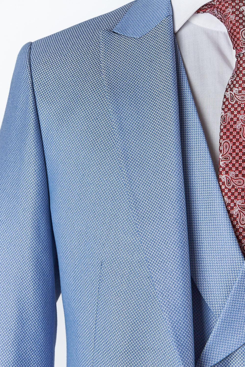 Julio Blue Set Blazer Linen Suit