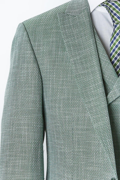 Kelvin Green Set Blazer Linen Suit