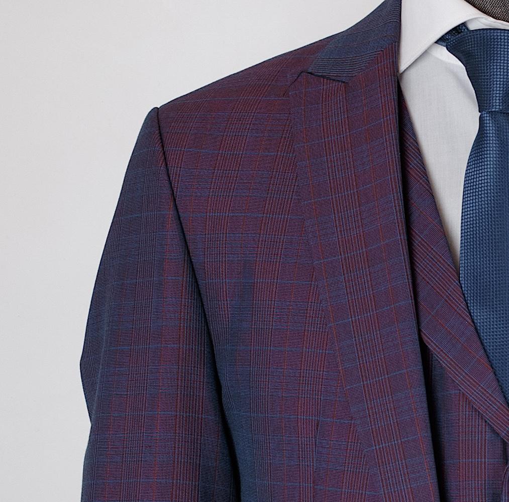 Richard Maroon Set Blazer Linen Suit