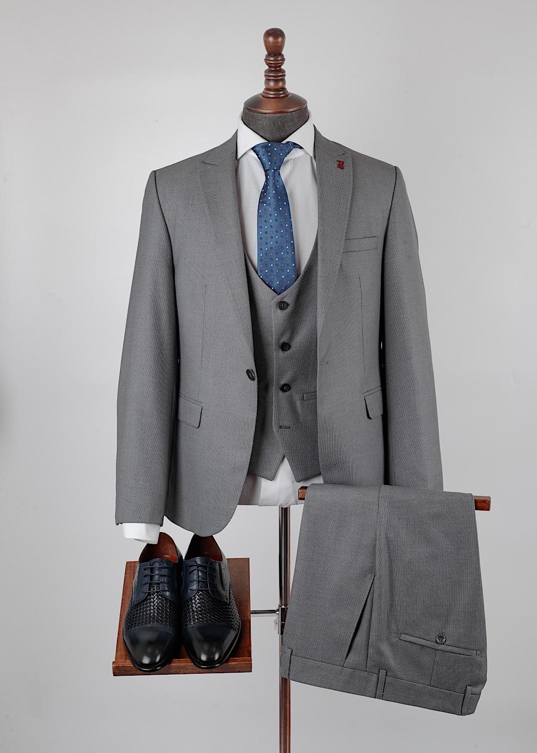 Shepard Grey Set Blazer Linen Suit
