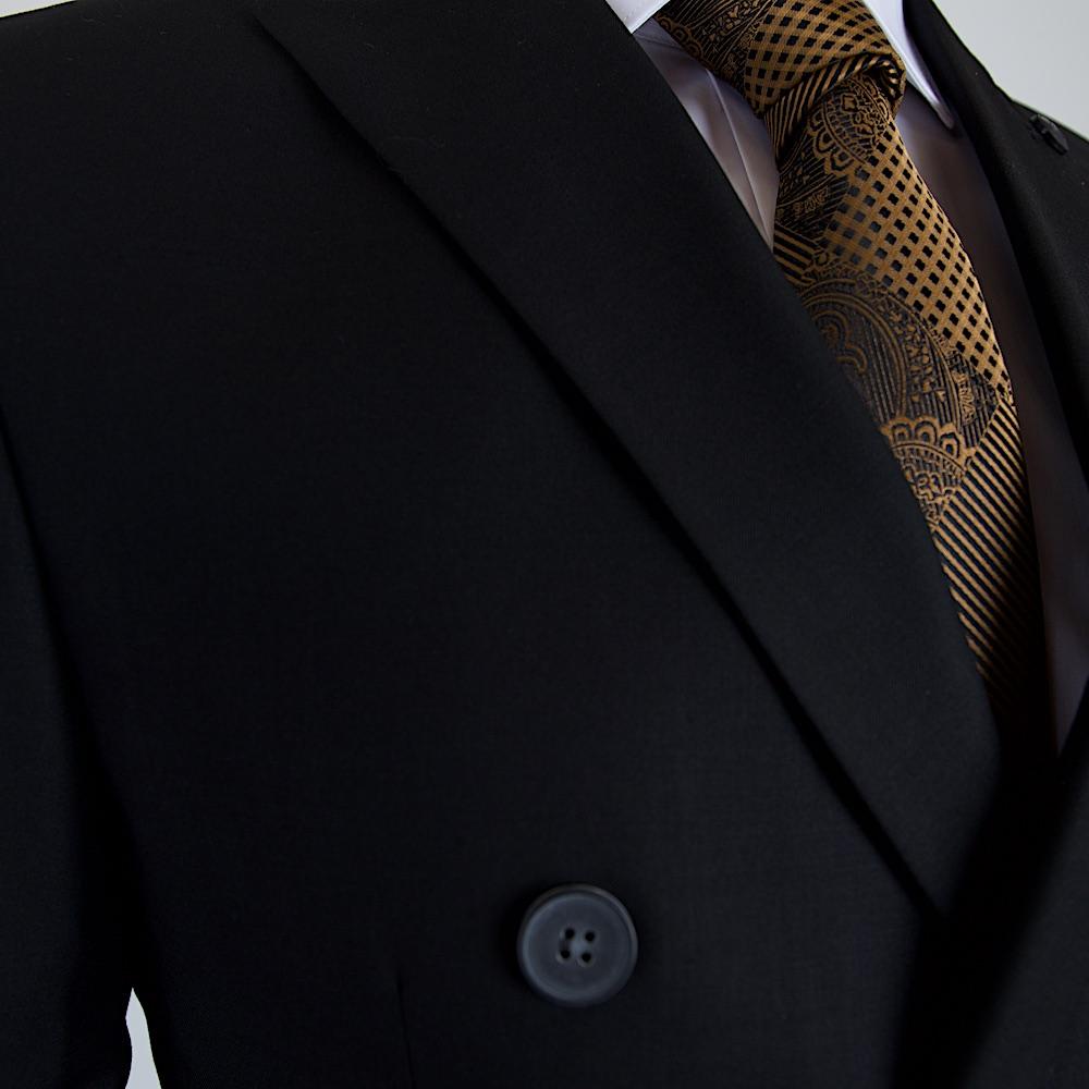 Zander Black Set Blazer Linen Suit