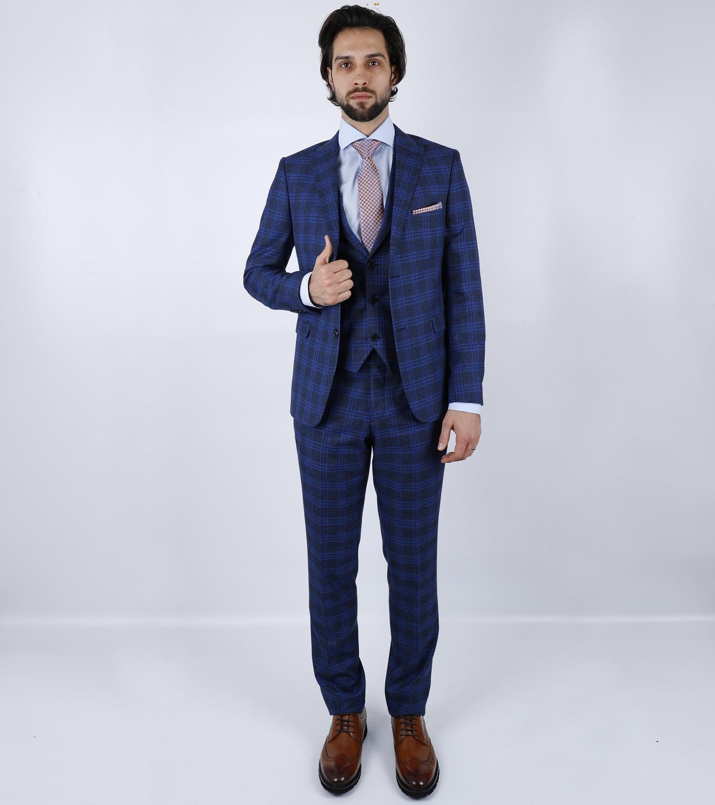 Alejandro Blue Set Blazer Linen Suit