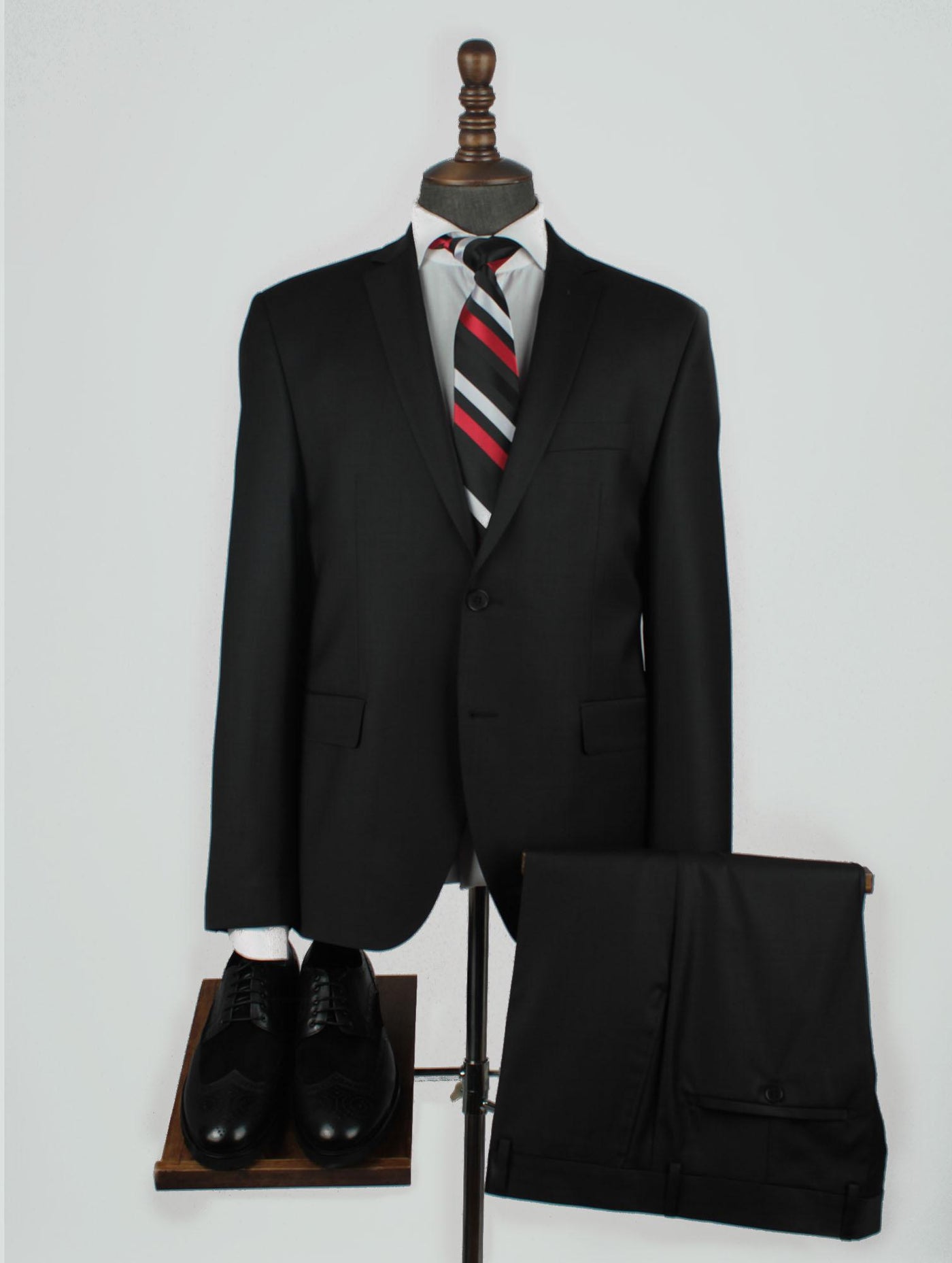 Andres Black Set Blazer Linen Suit