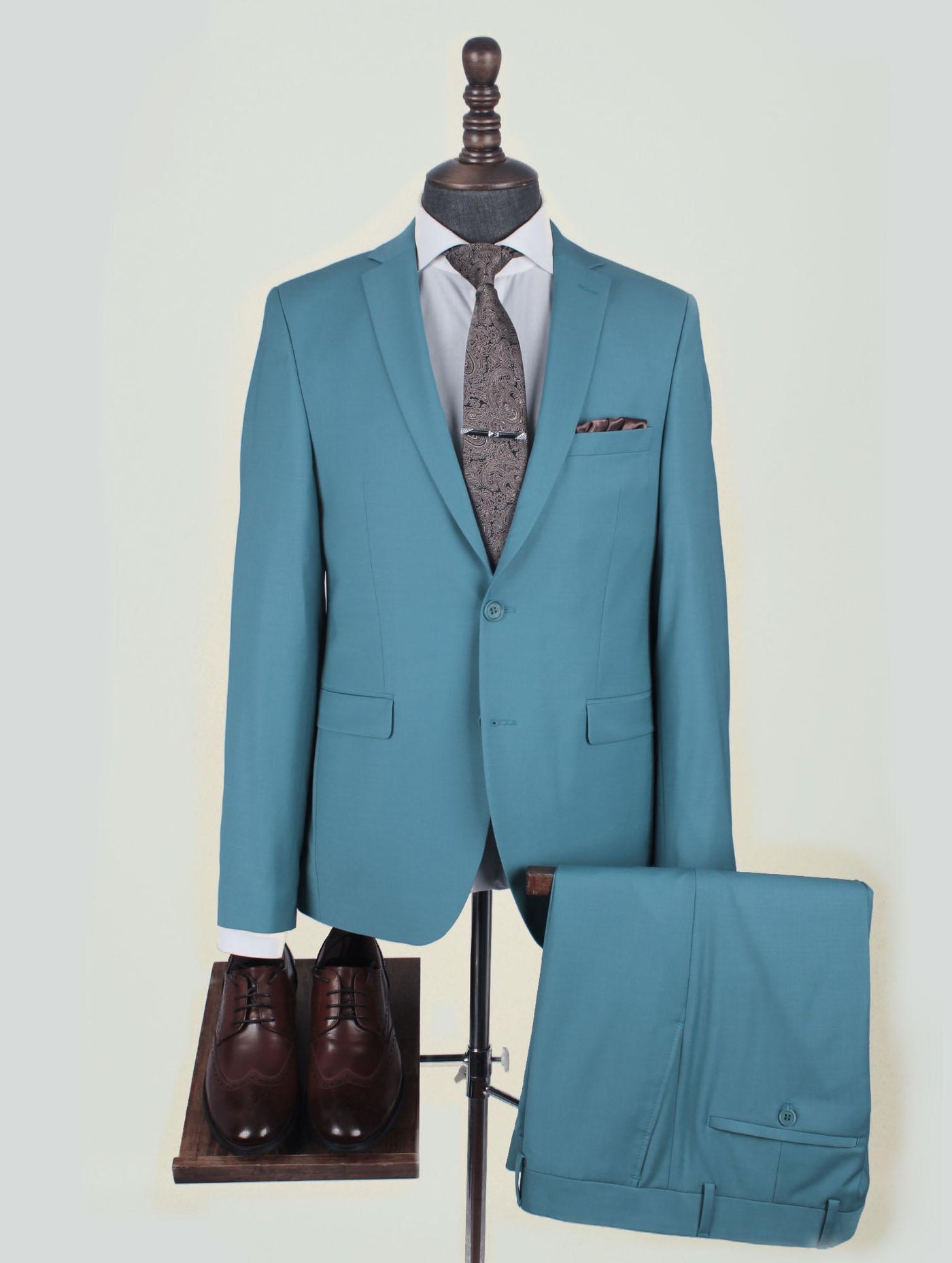 Apollo Blue Set Blazer Linen Suit