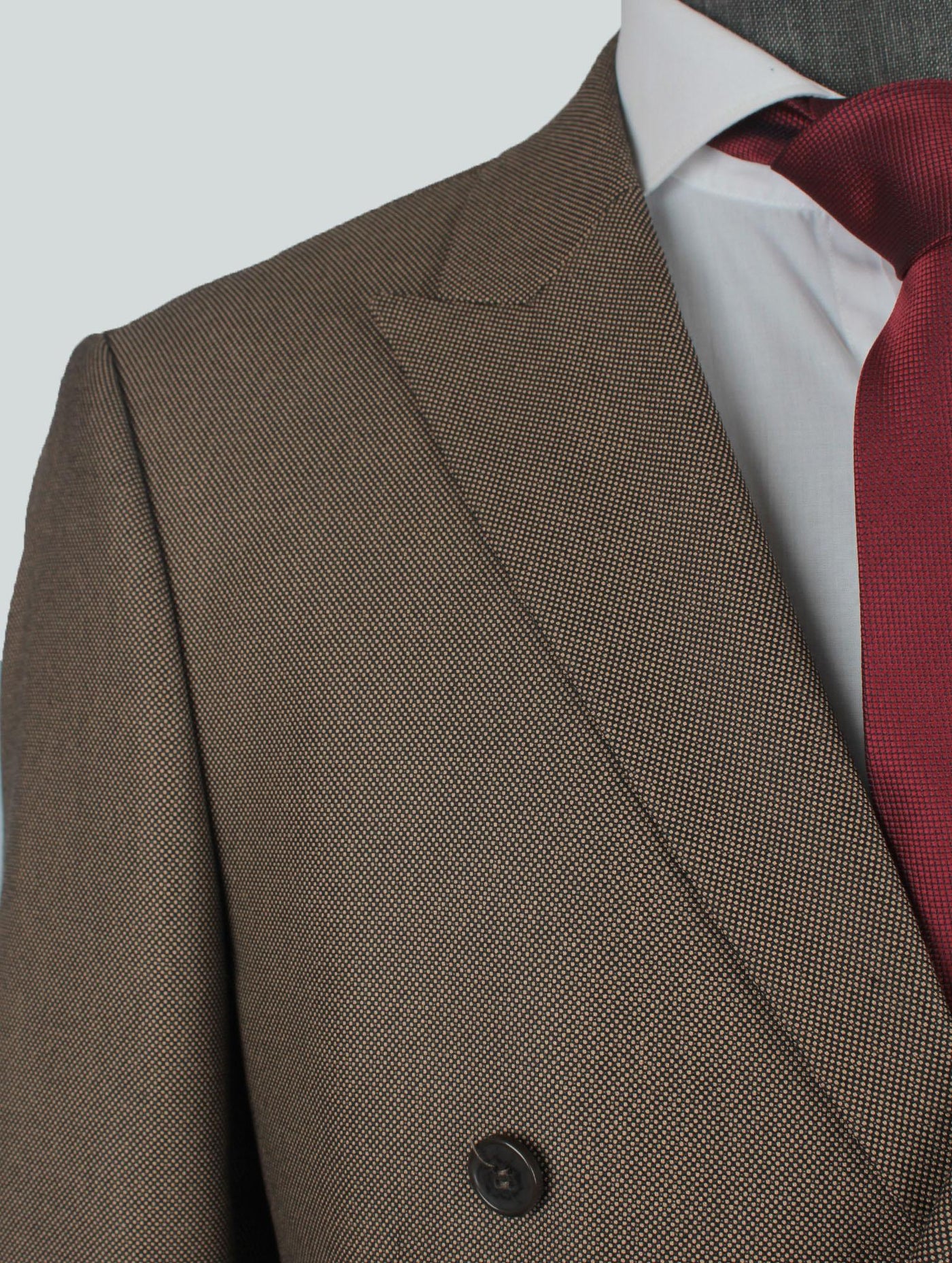 Benson Brown Set Blazer Linen Suit