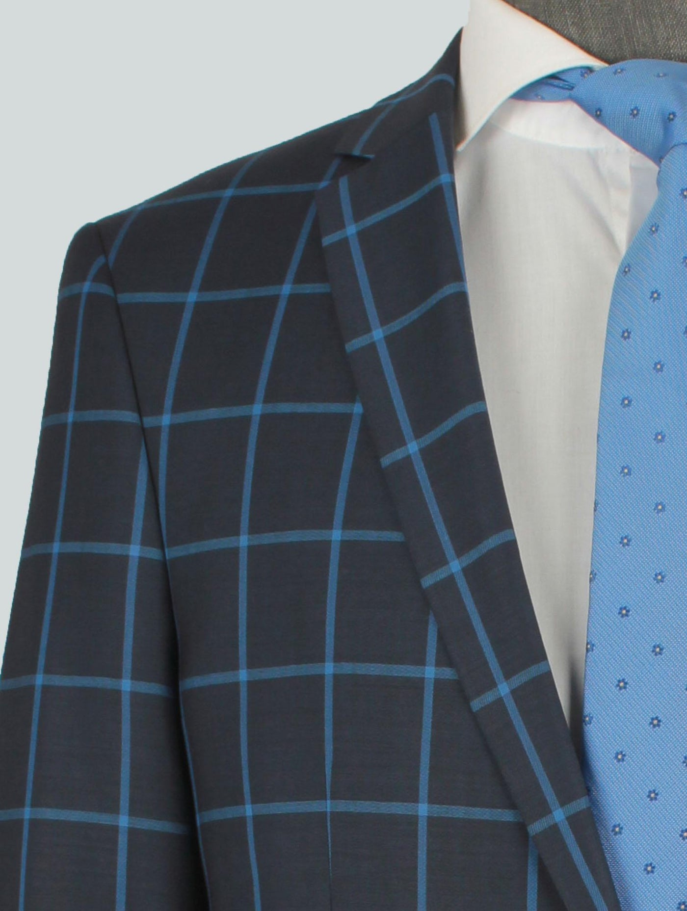 Damian Blue Set Blazer Linen Suit