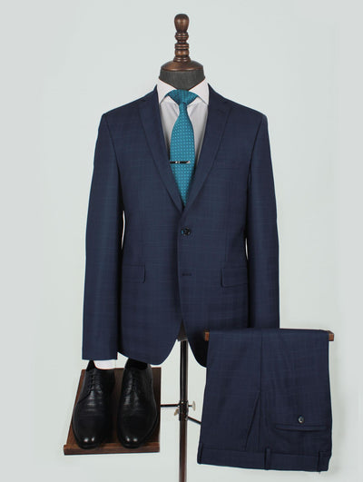 Dean Blue Set Blazer Linen Suit
