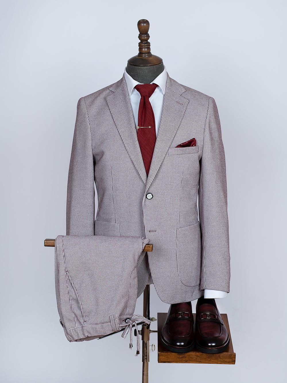 Eliezer White Set Blazer Linen Suit