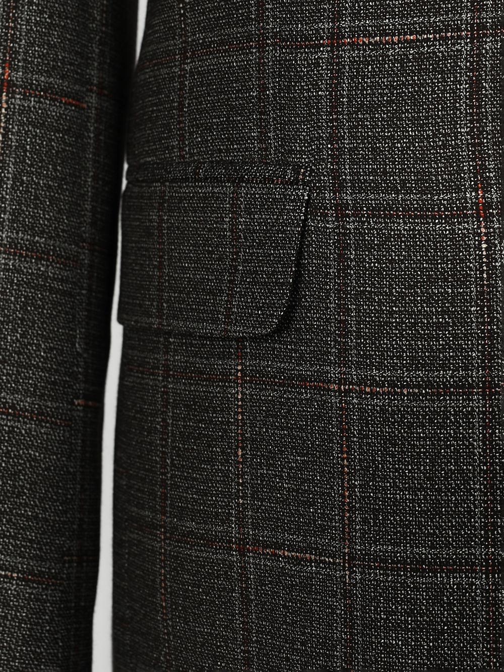 Franco Black Set Blazer Linen Suit