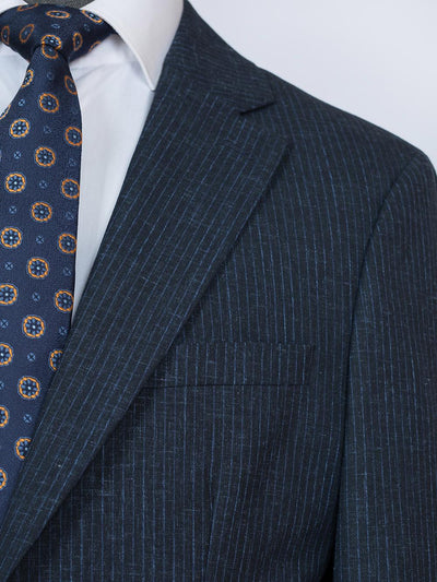 Legend Blue Set Blazer Linen Suit