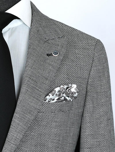 Ridge Grey Set Blazer Linen Suit