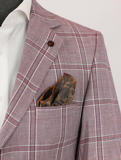 Alistair Pink Set Blazer Linen Suit