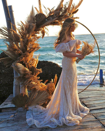 Daijalyn Luxury White Wedding Dress
