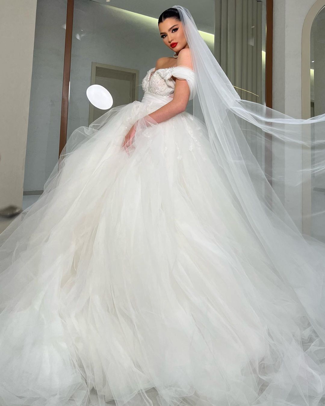 Carmela Luxury White Wedding Dress