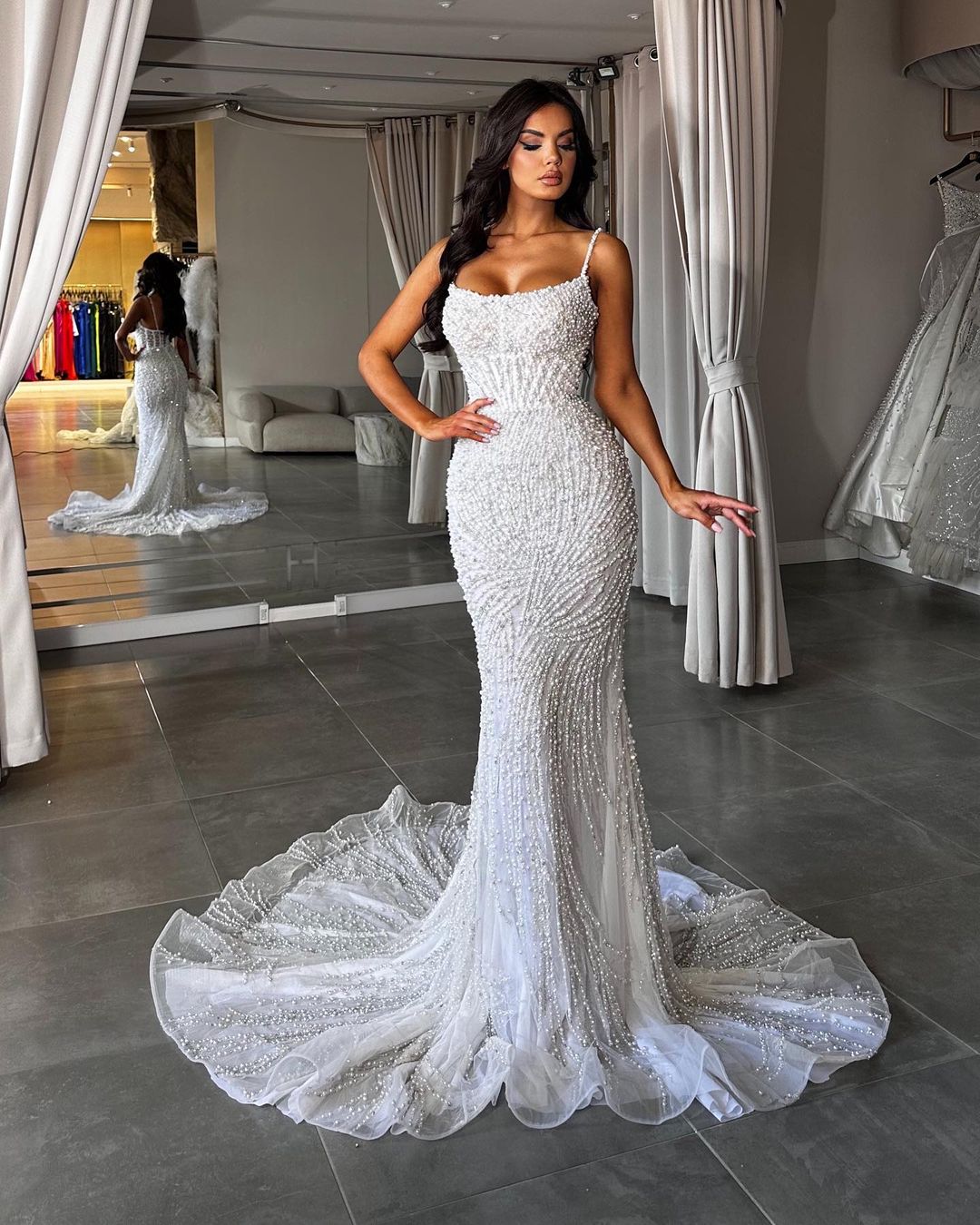 Gani Luxury White Wedding Dress
