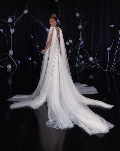 Batool Luxury White Wedding Dress