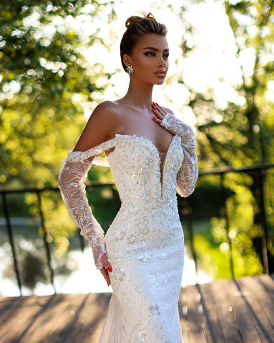 Carolina Luxury White Wedding Dress