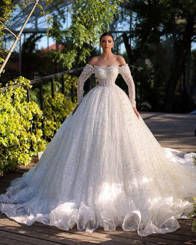 Dacie Luxury White Wedding Dress