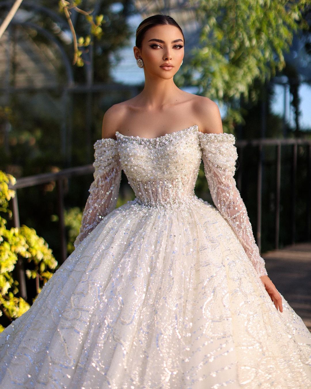 Dacie Luxury White Wedding Dress