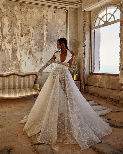 Bala Luxury White Wedding Dress