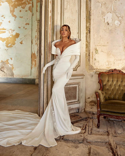 Adolyn Luxury White Wedding Dress