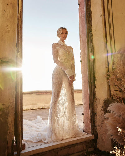 Ekia Luxury White Wedding Dress