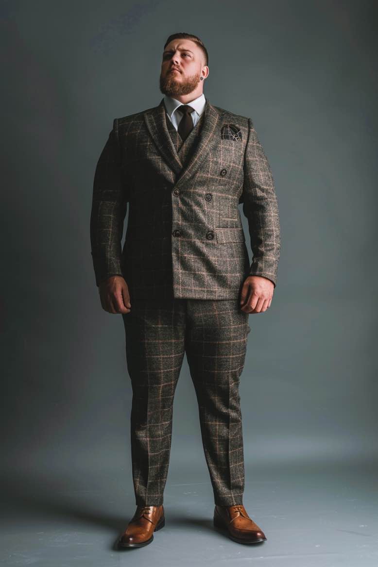 Eli  GROOM  Black Plus Size Men Beautiful Suit