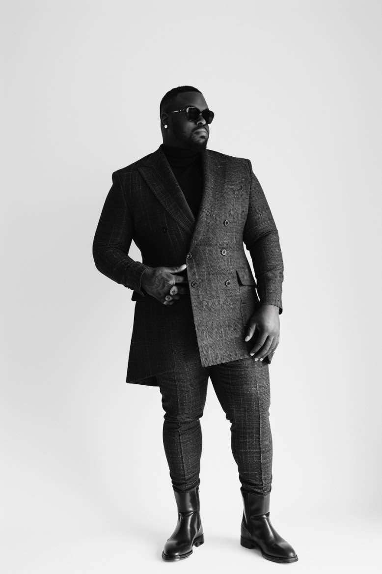 Jax High Quality Black Plus Size Men Beautiful Suit