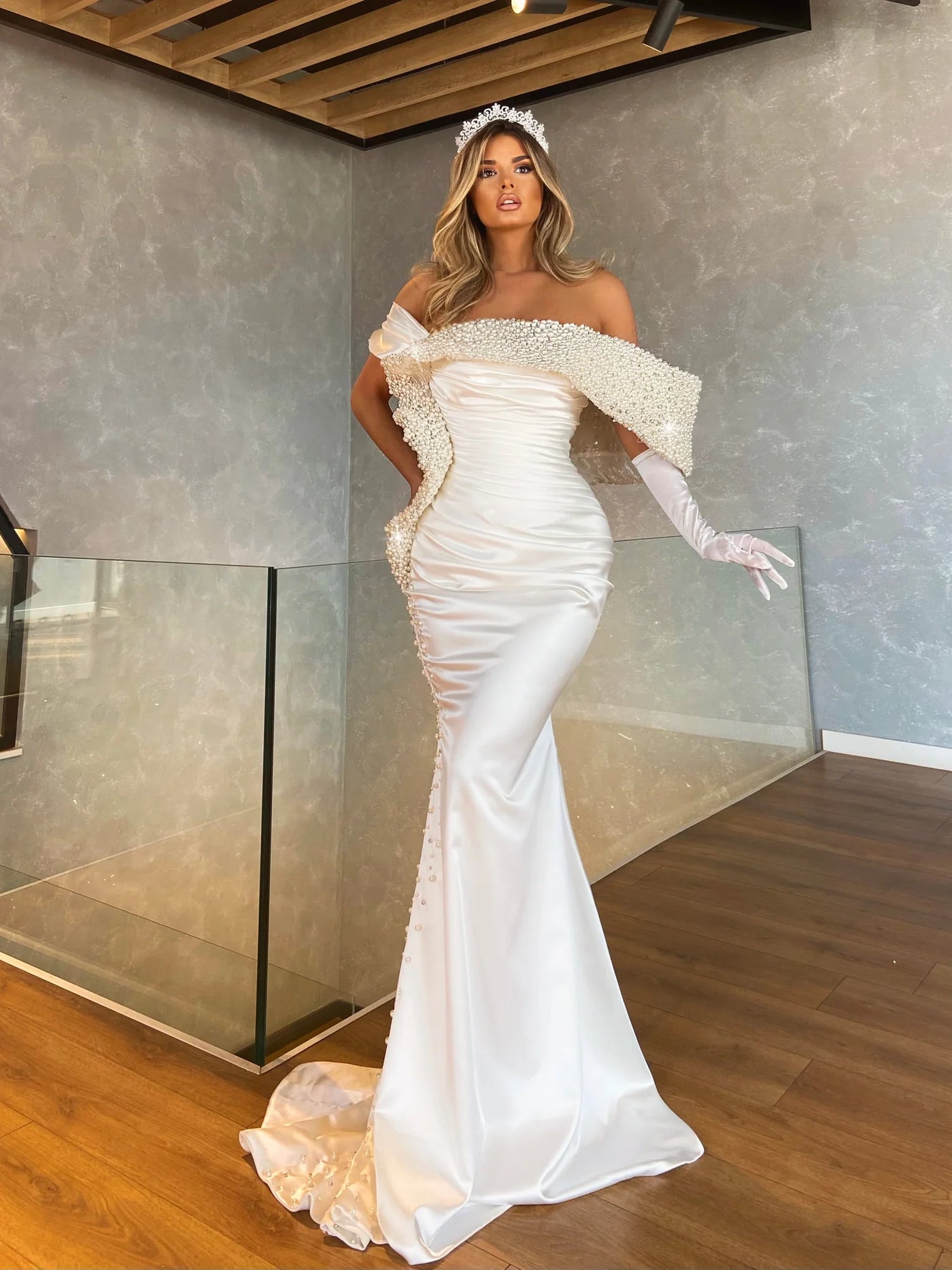 elegant wedding dresses Jada Elegant Wedding Dress MADE TO MEASURE / Gold