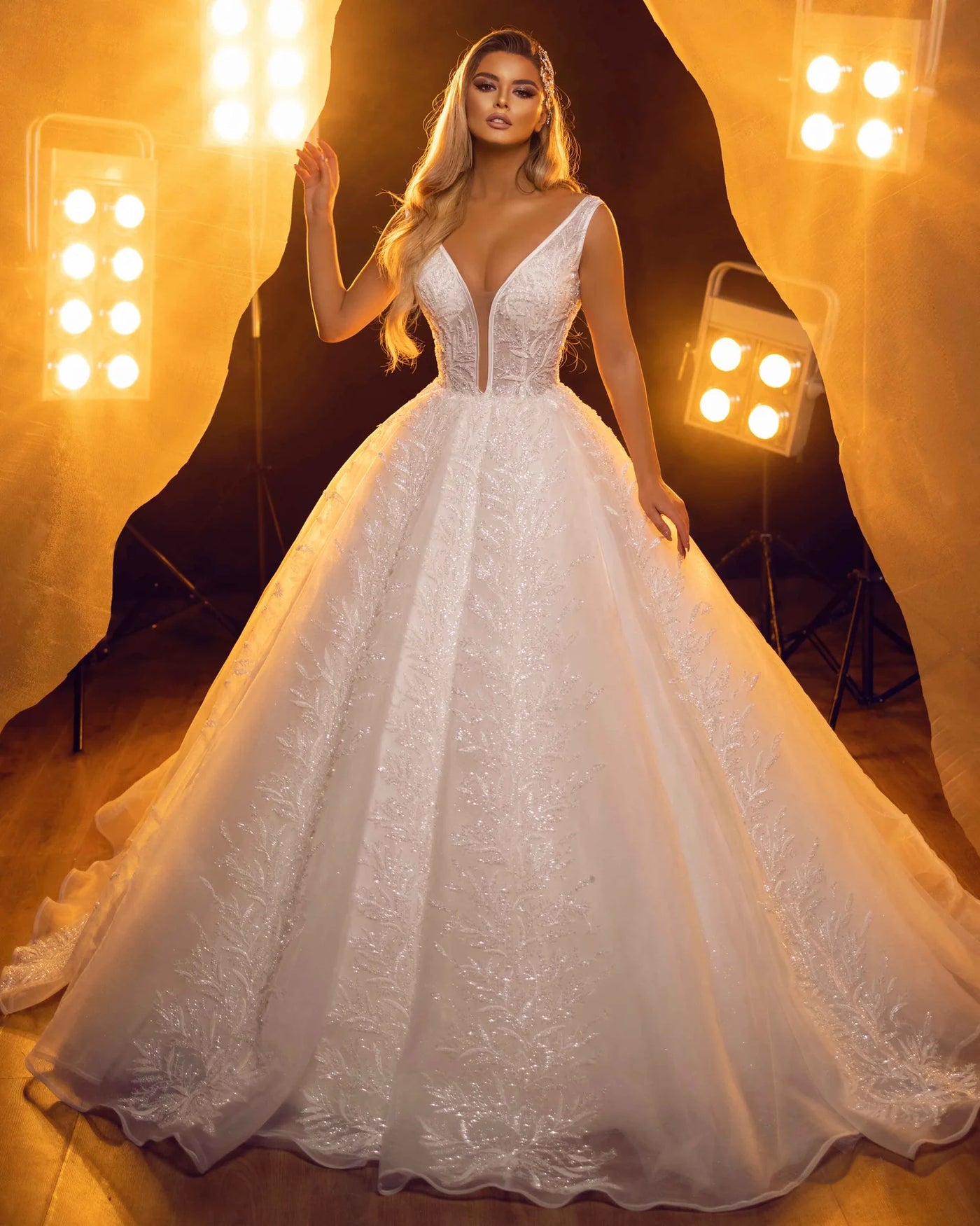 Livia Strap A-Line White  Wedding Dress