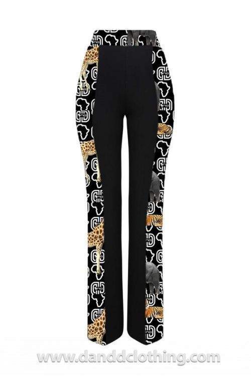 Black Trousers Classic Collection-AFRICAN WEAR FOR WOMEN,Black,Female trousers,Trousers