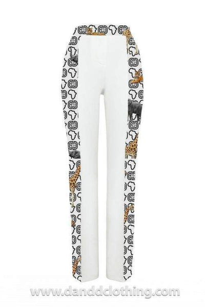 African White Trousers Classic-AFRICAN WEAR FOR WOMEN,Trousers