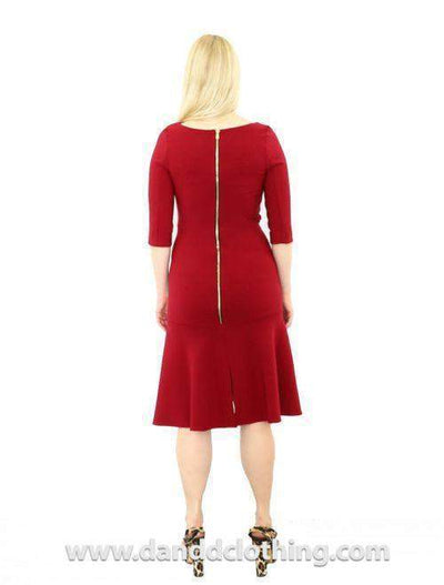 African Red Ladies Dress-AFRICAN WEAR FOR WOMEN,Dresses,Red