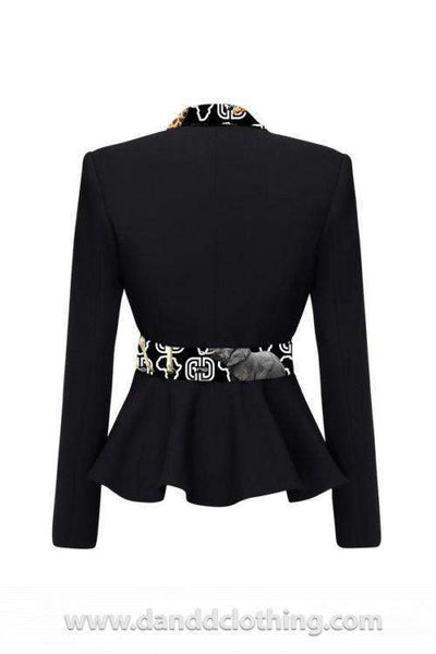 Black Jacket Elegant Collection-AFRICAN WEAR FOR WOMEN,Black,Jackets,Women Jackets