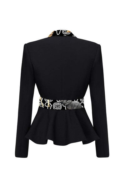 Black Suit Elegant Collection-AFRICAN WEAR FOR WOMEN,Black,Ladies Suits