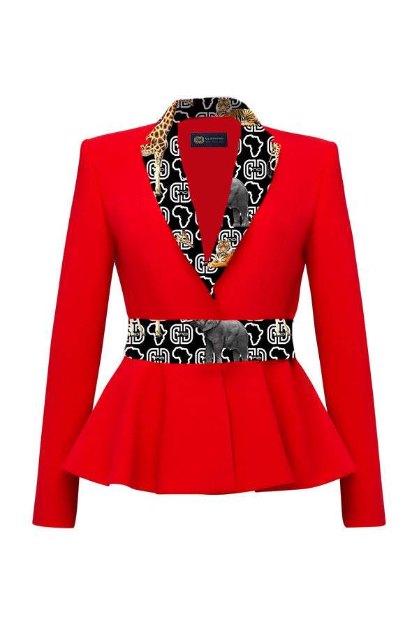 red dress suits for ladies Red Suit Elegant Collection